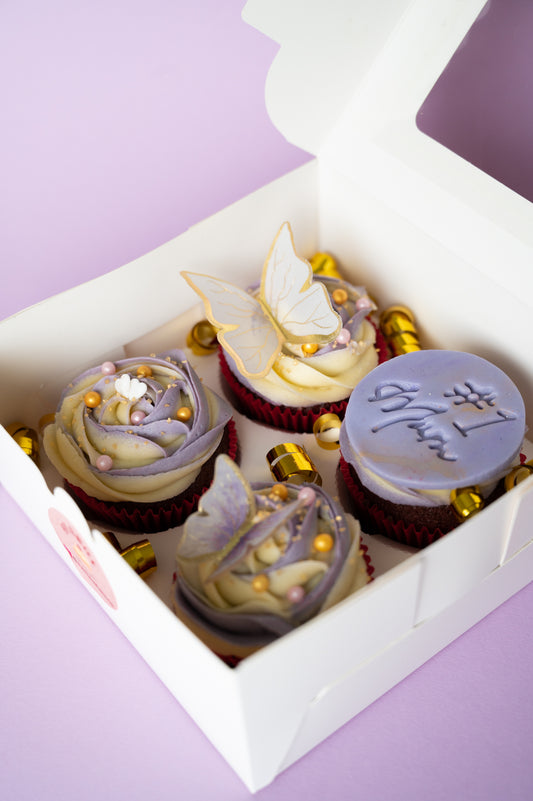 Cupcake Box | Mother's Day Gift Box - Spring Butterfly