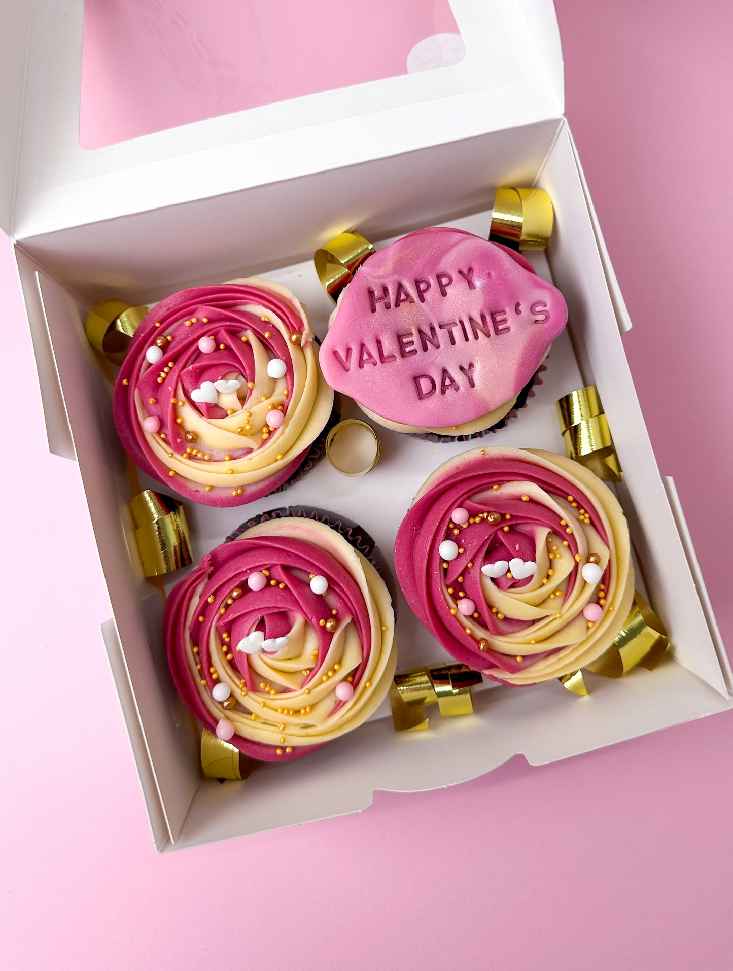 Cupcake Box | Valentines Day - Pink Roses