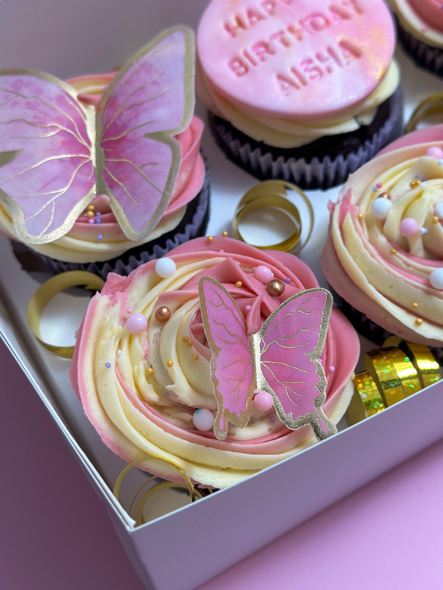 Cupcake Box | Joyful Butterfly