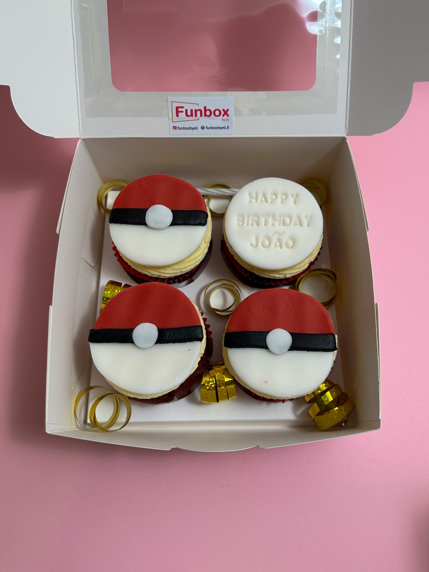 Cupcake Box | Pokemon Pokeball teema