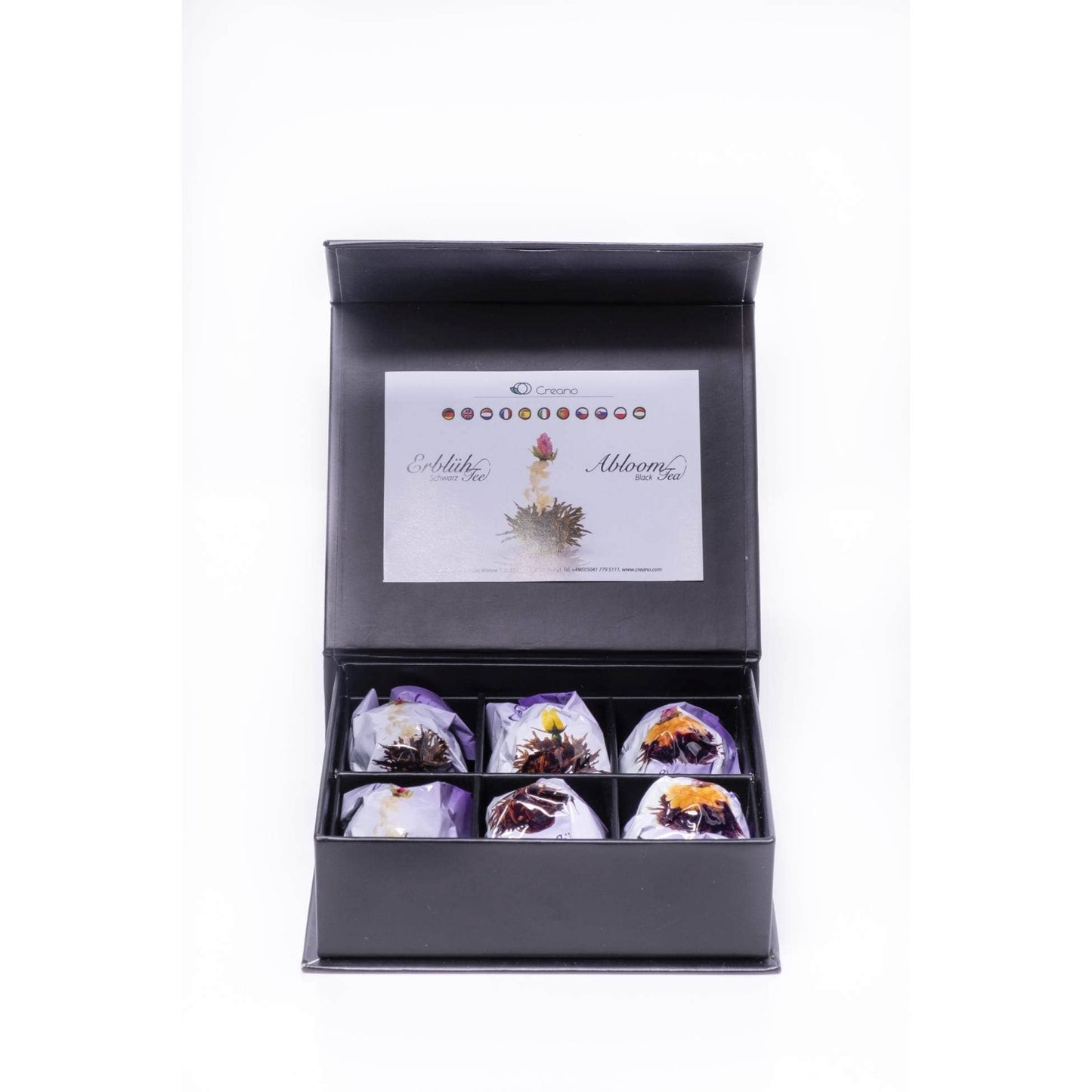 Blooming Sculpture tea, black tea in Magnetic Box