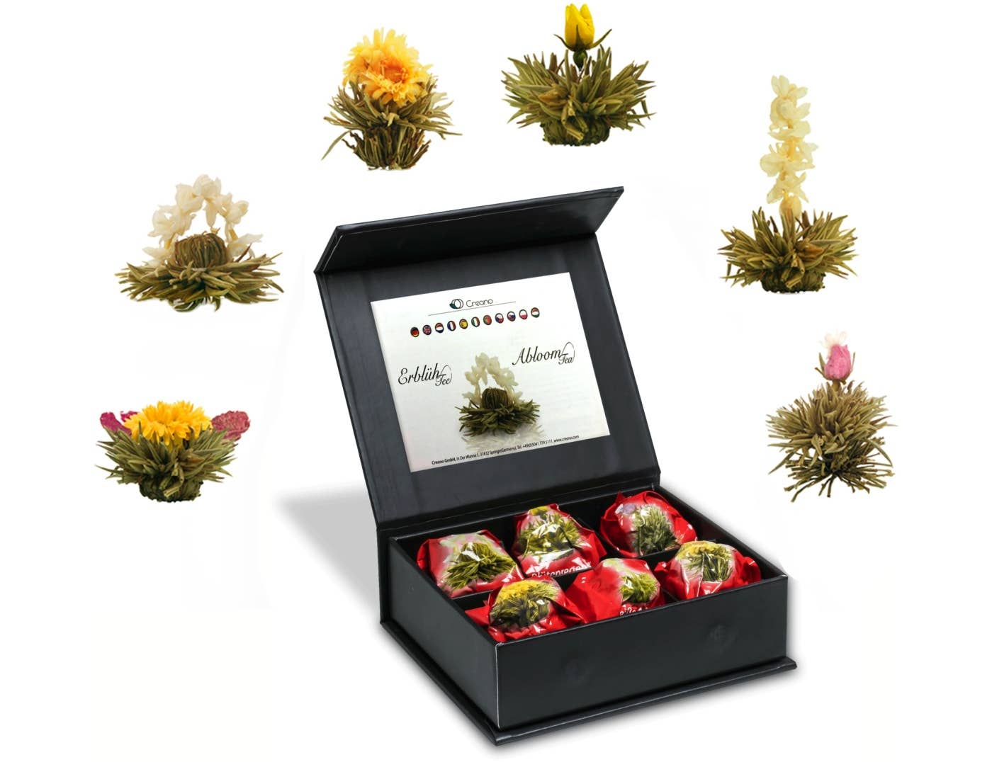 Blooming Sculpture tea, white tea in Magnetic Box