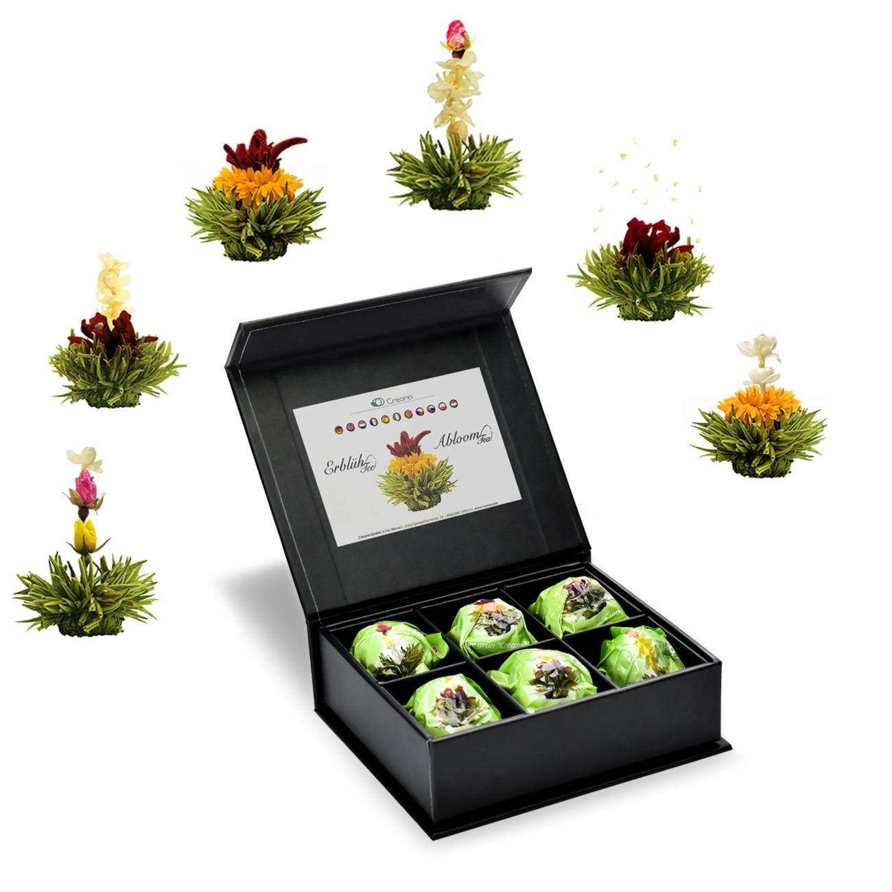 Blooming Sculpture tea, green tea in Magnetic Box